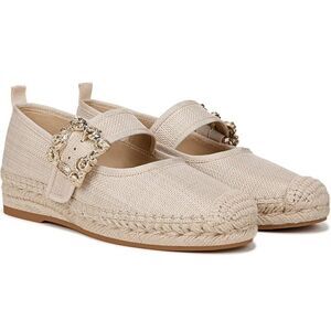 Sam Edelman Linen Look Maddy Orchid Mary Jane Espadrille Flat Size 6.5 NIB